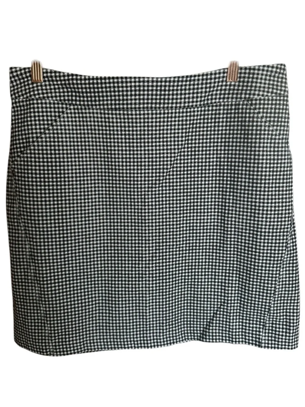 Charlie B Black White Gingham Skort Size 14 Preppy Golf Tennis Skirt Shorts